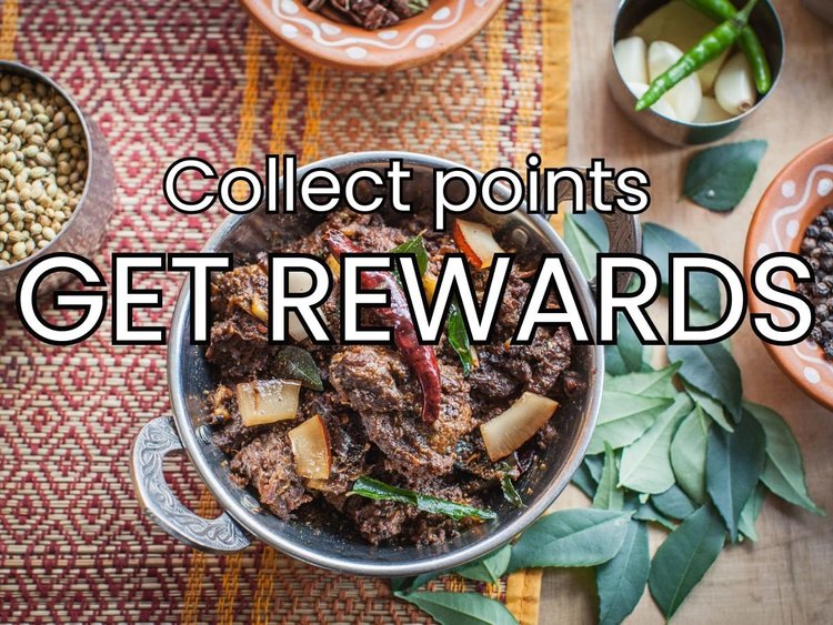 Earn points and rewards every time you dine at Curry Leaf Cafe